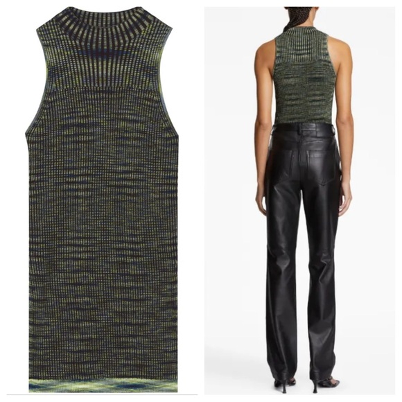 Proenza Schouler White Label Space Dye Ribbed-Knit top 45257 - Picture 1 of 13